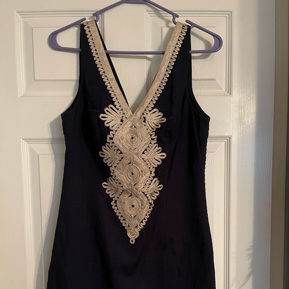 lilly pulitzer navy shift dress 6